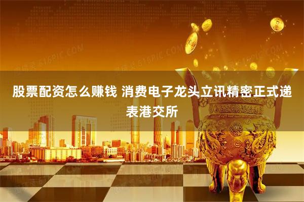 股票配资怎么赚钱 消费电子龙头立讯精密正式递表港交所